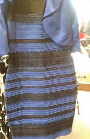 A dress of indeterminate colours